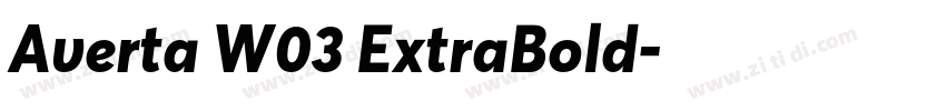 Averta W03 ExtraBold字体转换 Averta W03 ExtraBold字体转换